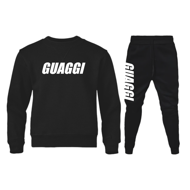 MOTION SWEATER SET - BLACK WHITE