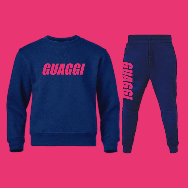 MOTION SWEATER SET - NAVY PINK